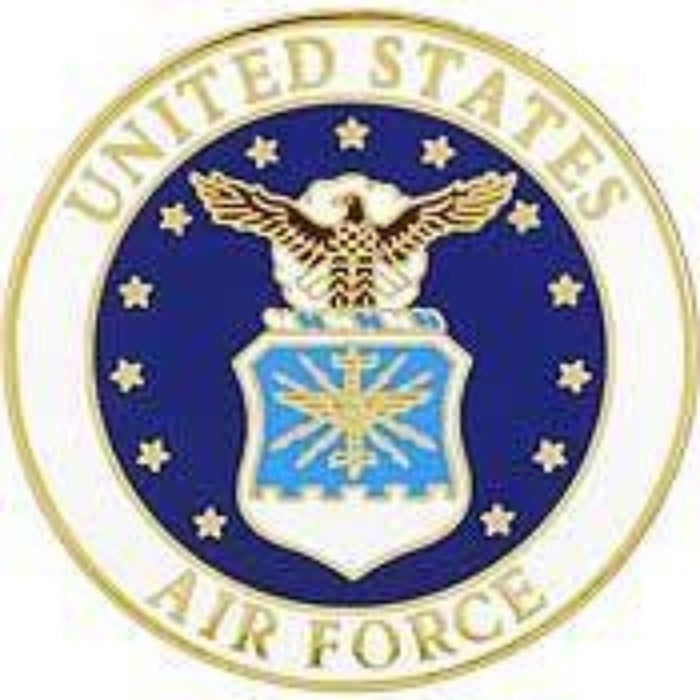 US AIR FORCE EMBLEM LAPEL PIN (REG) 1"