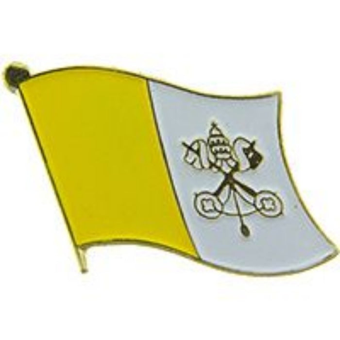 Papal flag of Vatican City Lapel Pin