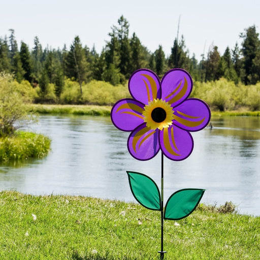 19" Purple Sunflower Spinner