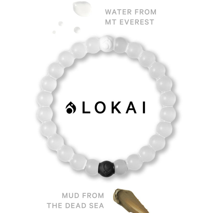 lokai bracelets made with water from Mt. Everest and mud from the dead sea