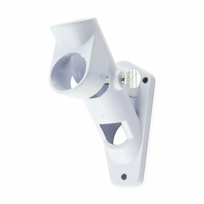 1" Dual Angle White Aluminum Bracket
