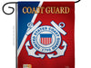 us coast guard anchor garden flag