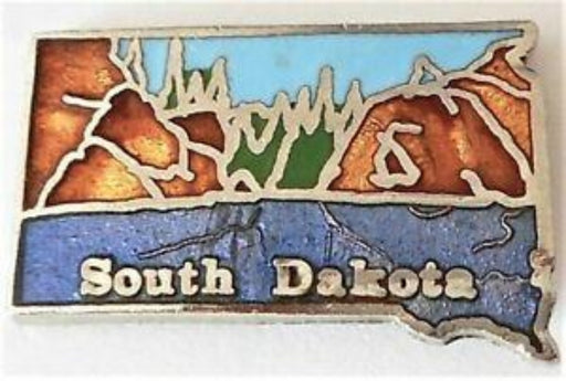 South Dakota Small Map Lapel Pin