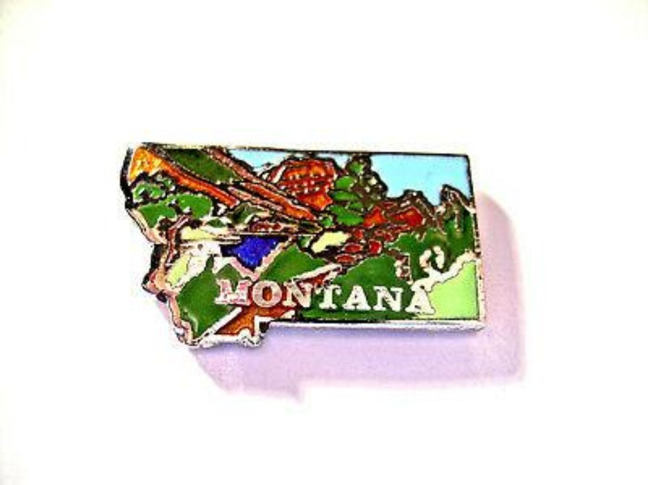 Montana Small Map Lapel Pin