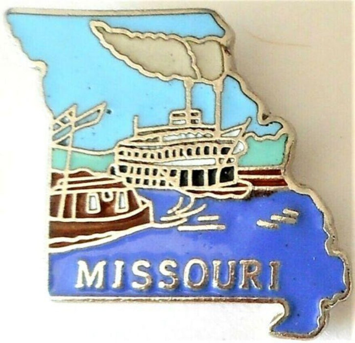 Missouri Map Lapel Pin