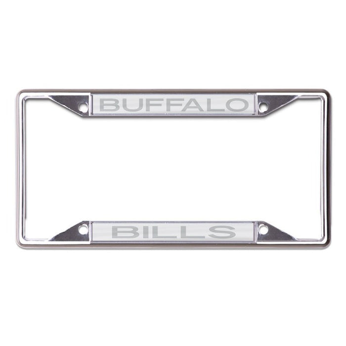 Buffalo Bills White Metal License Plate Frame