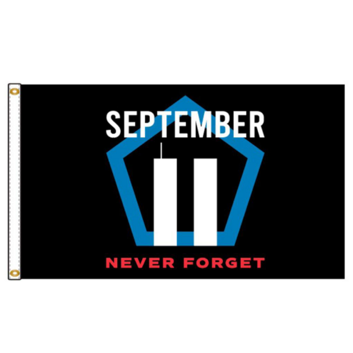 3x5' September 11 Never Forget Nylon Flag