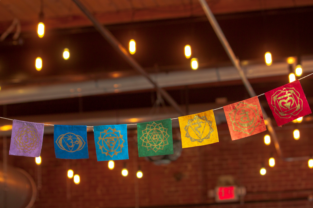 27" 7 Sacred Chakras Prayer Flag Set