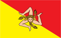 traditional flag of sicily decal