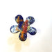 Blue Small Copper Enamel Flower Pick