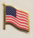 USA FLAG PIN, SMALL