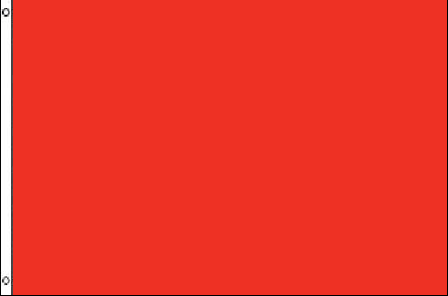 Red Solid Color Attention Flag