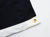 close-up of canvas header and grommet