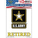 US ARMY BLACK STAR LOGO WITH THE WORD "RETIRED" AT THE BOTTOM WITH A CLEAR BACKGROUND