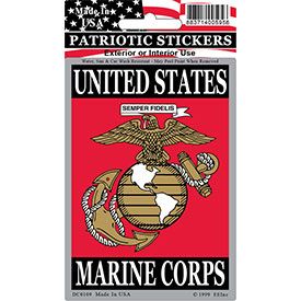 US Marine Corps Vertical Sticker