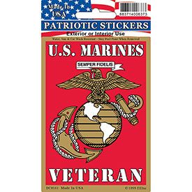 US Marine Corps Veteran Vertical Sticker