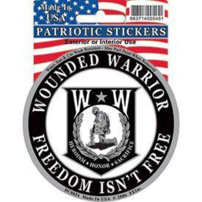 Wounded Warrior Circle Sticker