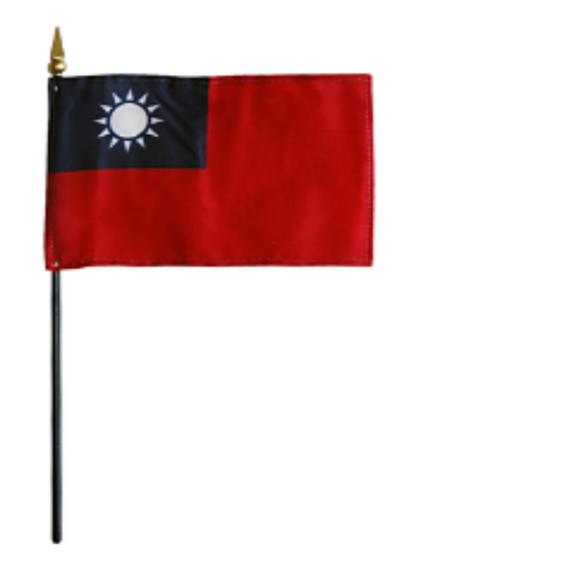 8x12" Taiwan Stick Flag