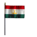 4x6" Tajikistan Stick Flag