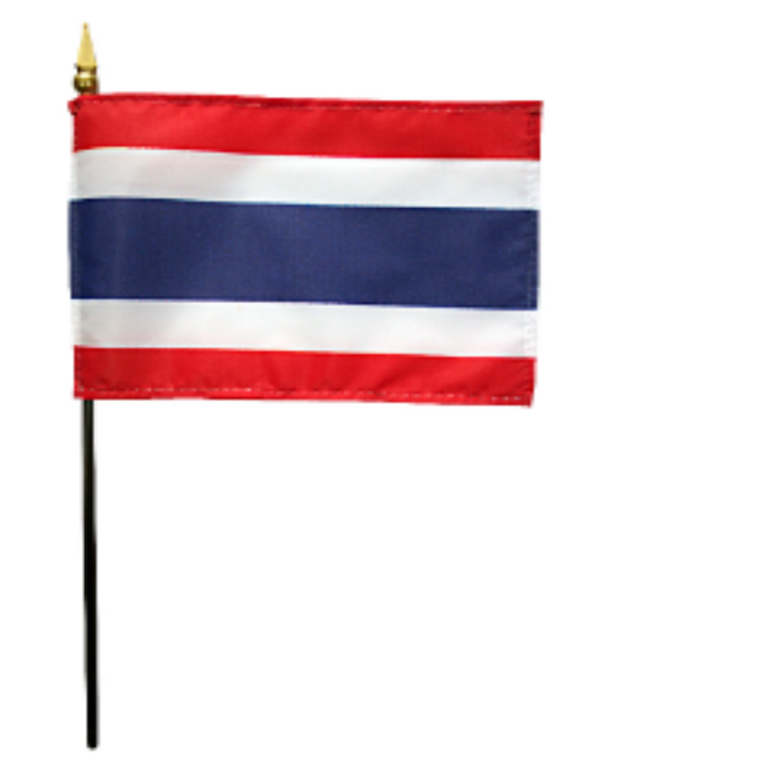 4x6" Thailand Stick Flag