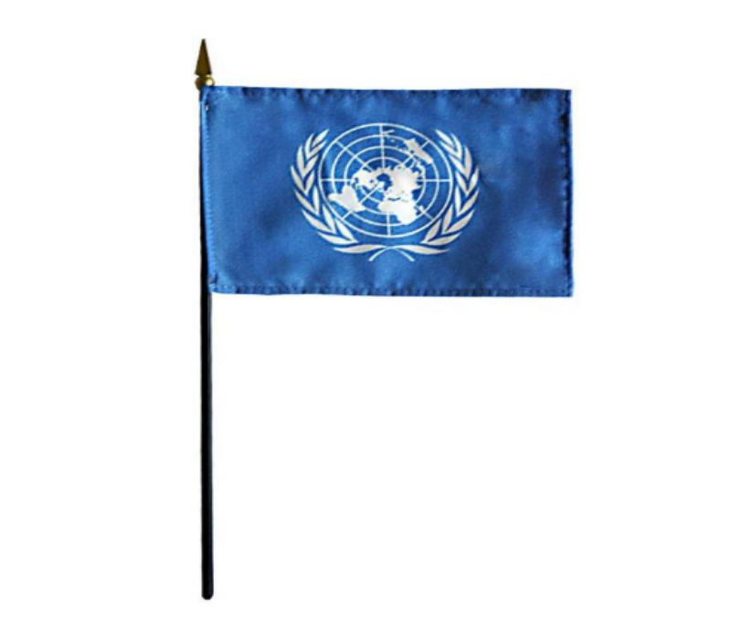 8x12" United Nations Stick Flag