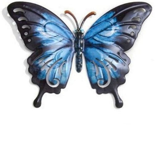 Blue Swallowtail Metal Butterfly Wall Decor