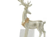 Standing Gold Wreath Reindeer Figurine