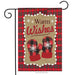 Warm Wishes Winter Burlap Decorative Garden Flag