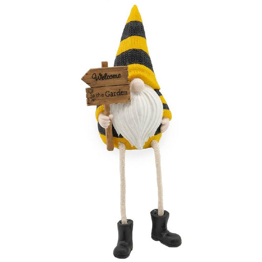 Welcome Bee Gnome Shelf Sitter Figurine
