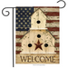 Americana Welcome barnstar Garden Flag